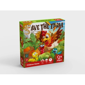 Hape Настолна игра Hape - Спаси фермата (H4313)