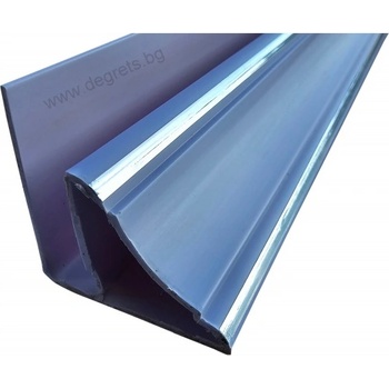 Pvc профил декоративен Сребро 3 метра