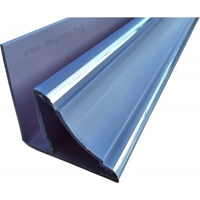 Pvc профил декоративен Сребро 3 метра