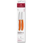 Victorinox Комплект ножове SWISS CLASSIC 8 см, право и назъбено острие, заострени, комплект от 2 бр. , оранжев, пластмаса, Victor (VN676992C1)