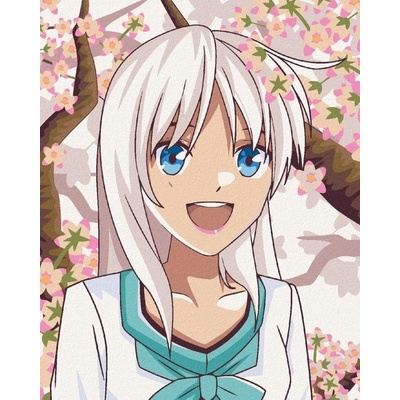 Malování podle čísel Anime Dívka u stromu