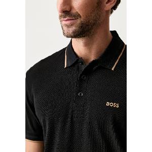 BOSS Green тениска с яка мъжка от памук Paddy (50469055) - answear - 175,83 лв