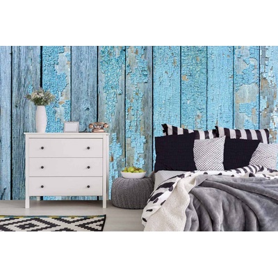 DIMEX ART Самозалепваща се флизелинова фототапета дървени летви 375 x 250 см