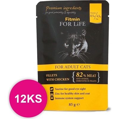 Fitmin Cat For Life Chicken 12 x 85 g