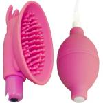 X Fun Вагинална помпа с клиторен стимулатор "naughty bunny pink" 10 см