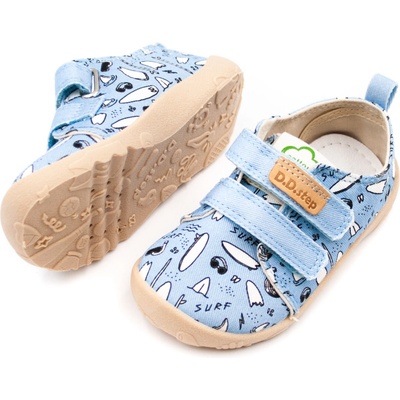 D.D.Step detské barefoot plátenky 086 aero blue