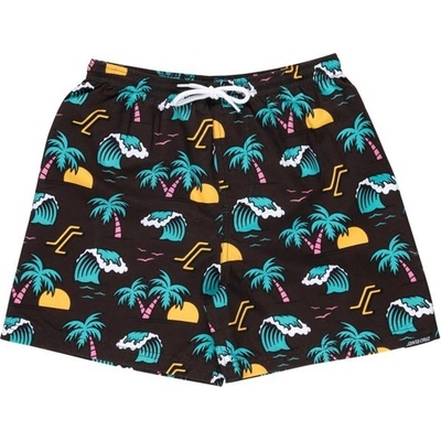 Santa Cruz koupáky Youth Paradise Repeat Swimshort Black
