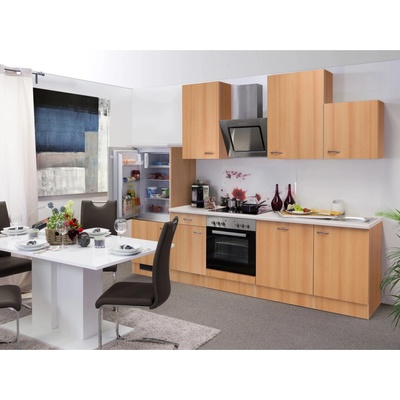 Flex Well Kuchyňa Nano 280 cm/typ 5 chlad./rúra/varná doska/digestor/umývačka