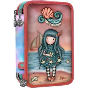 Santoro Ученически несесер с пособия Santoro Gorjuss Making Waves - Washed Ashore, с 3 ципа (607GJ32)