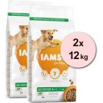 Iams кучешка храна за възрастни големи породи, агнешко 2 x 12 кг