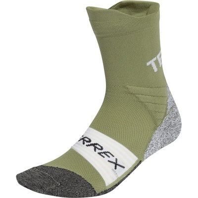adidas Terrex Мъжки чорапи за бягане adidas Terrex XPR Trail Crew Socks Running socks - Tent Green - размер 43-45 (EU) (207-1202-0313)