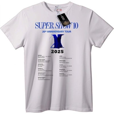 NOONEBRAND Тениска Супер Шоу 10 - 20-годишнина - M, White