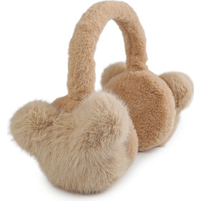 Stoklasa Kožešinové klapky na uši Béžová