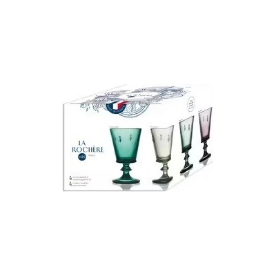 La Rochere Sklenice na noze ABEILLE mix barev box 4 x 240 ml