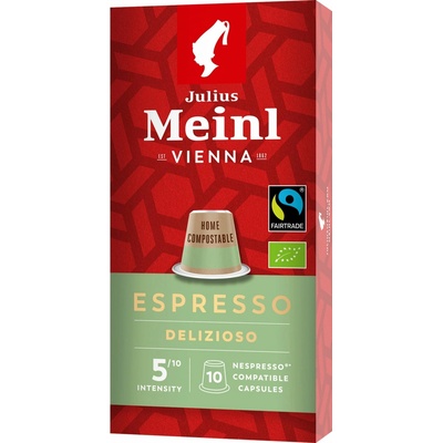 Julius Meinl Nespresso kompostovateľné kapsuly Espresso Delizioso 10 x 5,6 g