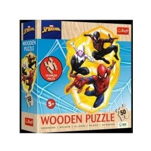 Trefl Wooden puzzle 50 SpiderMan ready for action TREFL