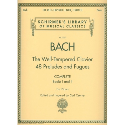 Bach The Well-Tempered Clavier Dobře temperovaný klavír, Complete books 1 & 2