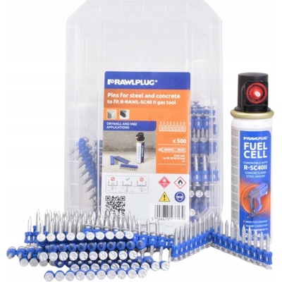 Hřebíky Rawlplug 2,7x17 mm do oceli a betonu 500 ks