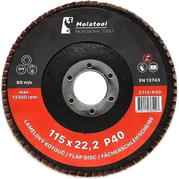 Molatool Lamelový brusný kotouč 115 mm P40 C115-P40