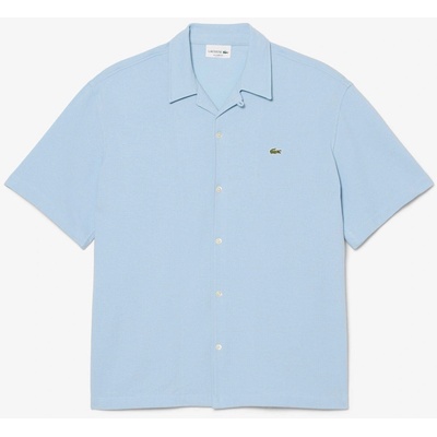 Lacoste Риза Lacoste Men's Short Sleeve Plain Shirt - Blue HBA