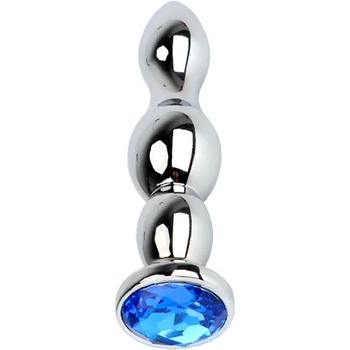 Image 1 of X Fun Метално дилдо с бижутерия "zood mare" 14 см