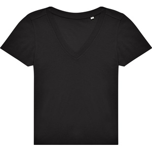 B&C Collection e150 v women / Дамска тениска с v-образно деколте - черна xxl (01014t00205)