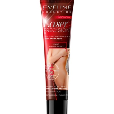 Eveline Cosmetics Laser Precision депилиращ крем за ръце, подмишници и бикини зоната за суха и чувствителна кожа 125ml