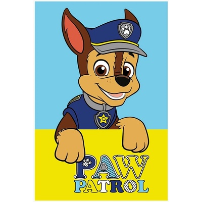 Carbotex Detský uterák Tlapková patrola Paw Patrol motív policajt Chase 30 x 50 cm