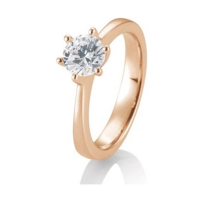 Sofia Diamonds prsteň z ružového zlata s diamantom BE41 85985 R