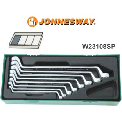 Jonnesway sada očkových vyhnutých klíčů 8 kusů v kazetě W23108SP