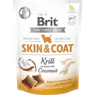 Brit Maškrty Pre Psov Care Snack Functional Skin & Coat Krill 150 g