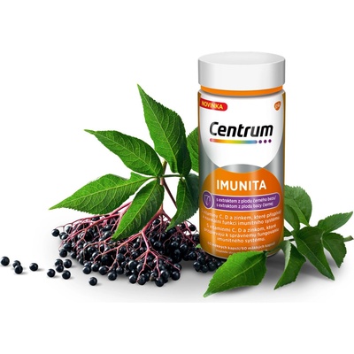 Centrum Imunita multivitamín s extraktom bazy čiernej 60 kapsúl