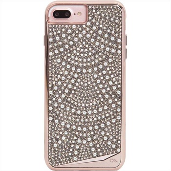 Case-Mate Brilliance Case - кейс с висока защита и кристали за iPhone 8 Plus, iPhone 7 Plus, iPhone 6S Plus, iPhone 6 Plus (златист)