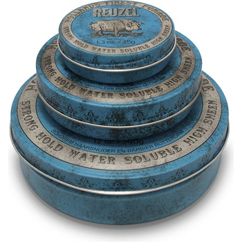 Reuzel Blue Strong Hold Water Soluble High Sheen pomáda 340 g