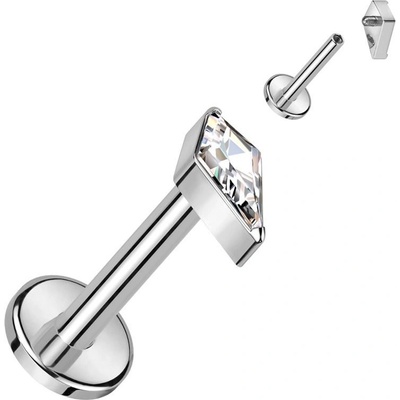 Šperky4U piercing do brady labreta titan TIT1293-1206