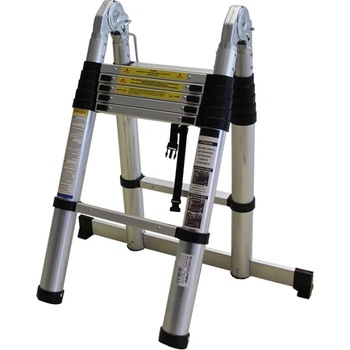 Bormann Алуминиева телескопична стълба Bormann Pro BHL5720, 2x7 стъпала, 150 кг (034865) (034865)