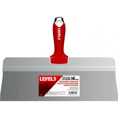 LEVEL5 Nerezová špachtle 14" BIG-BACK s Soft-Grip rukojetí