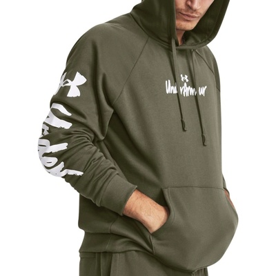 Under Armour Суитшърт с качулка Under Armour UA Rival Fleece Graphic HD-GRN 1379760-390 Размер M