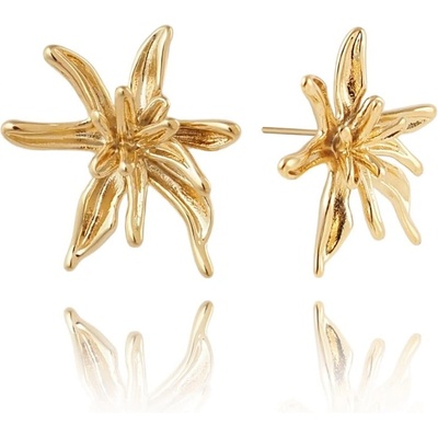 Bijutanki Позлатени Обеци от Медицинска Стомана - Елегантност