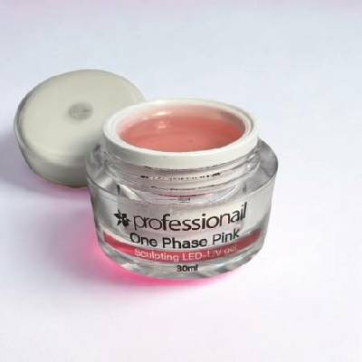 Professionail Led UV gel jednofázový čiro růžový Čirá 30 ml