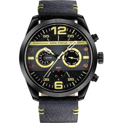 MINI FOCUS Часовник Mini Focus FO-23857 - черен / жълт KP23857 (FO-23857)