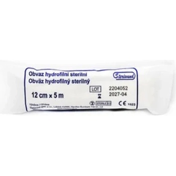 Steriwund Obinadlo hydrofilní pletené sterilní 12cm x 5m/1 ks