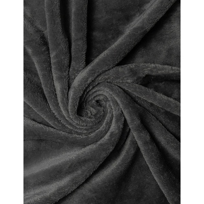 2P servis Mikroplyš prostěradlo šedé mikroplyš 100% polyester 90x200x30
