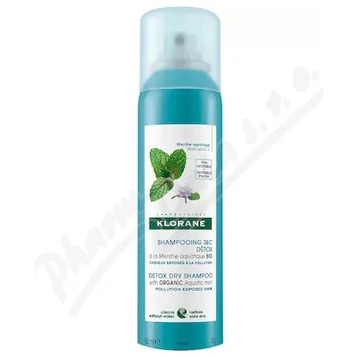 Klorane Suchý šampon máta vodní detox 150 ml