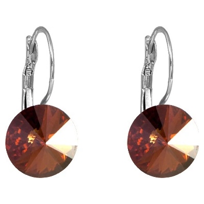 JSB Rivoli se Swarovski Elements visací Topaz AB 13154