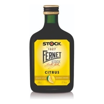 Fernet Stock Citrus 27% 0,2 l (holá láhev)