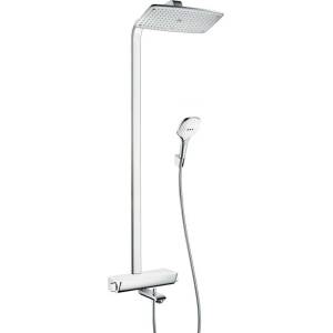 Hansgrohe Raindance Select - Душ комплект Showerpipe 360 с термостат за вана, 3 струи, бяло/хром 27113400 (27113400)