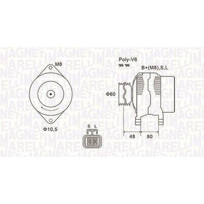 Generátor MAGNETI MARELLI 063731607010