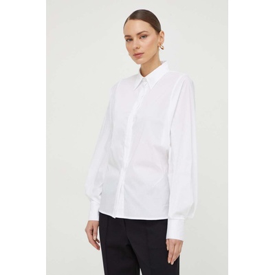 Liviana Conti Риза Liviana Conti дамска в бяло със стандартна кройка с класическа яка F4SK69 (F4SK69)