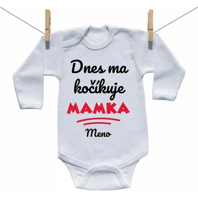 Boodyy Body s dlhým rukávom Dnes ma kočíkuje mamka